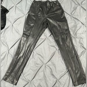 Faux leather leggings